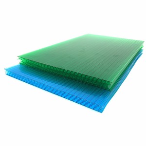 Diseño moderno, hoja hueca de <span class=keywords><strong>policarbonato</strong></span> ignífuga, tablero de plástico, panal de espesor múltiple para techo de puerta de ventana de Hotel - Product Image 4