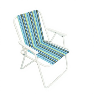 Nouvelle chaise de camping robuste, pliable et portable, design personnalisé, couleur réglable, avec pieds en métal complets pour l'extérieur - Product Image 1
