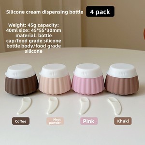 Flacon de voyage en silicone anti-chute et anti-fuite pour médicaments, cosmétiques, crèmes, onguents et lotions - Product Image 2