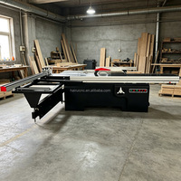 Scie à table coulissante industrielle multifonctionnelle MJ45 2800MM pour le travail du bois, le MDF, le contreplaqué, l'acrylique, la découpe du bois, avec guide de coupe pour panneaux de bois