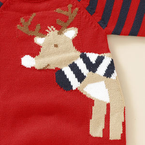 Combinaisons pour bébé Mimixiong, vêtements en tricot pour bébé fille, motif cerf mignon, barboteuses de Noël, vêtements pour enfants, tenues, Ropa De Bebes - Product Image 3