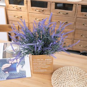 Bouquet de fleurs artificielles CallaFloral Lavande, fleurs en plastique violettes, style INS, décoration de mariage - Product Image 1