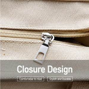 Wide Bottom Eco-Friendly <b>Canvas</b> Open Closure Fashion Crossbody <b>Handbag</b> with Portable Multi-Pocket Shoulder Design - Product Image 4