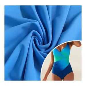 80% polyamide 20% tissu élasthanne pour maillots de bain, tissu uni teint, haute élasticité