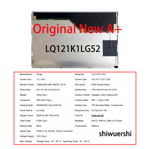 Écran LCD Original Neuf A+ 12,1 <span class=keywords><strong>pouces</strong></span> en Gros LG121S1LG55 LQ121K1LG52 LQ121K1LG11 LQ121K1LG53 LQ121K1LG58 BA121S01 200 100 - Product Image 3