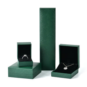 Fábrica al por mayor logotipo personalizado de lujo de cuero sintético <span class=keywords><strong>cajas</strong></span> de joyería de papel de embalaje - Product Image 5