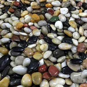 بيع مباشر من المصنع لأحجار الحصى الطبيعية متعددة الألوان المصقولة وأحجار الديكور المغسولة للحدائق - Product Image 2