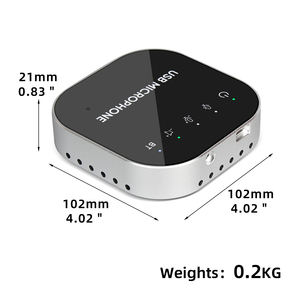 Micrófono de Condensador Metálico Omnidireccional Q9 Profesional para Videoconferencias, con Cancelación de Ruido, Diseño Ligero, USB - Product Image 5