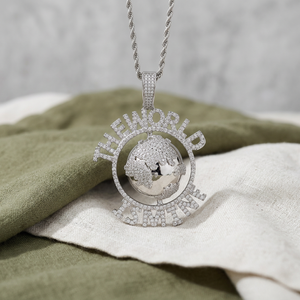 Colgante de Corona con Letra de Plata 925 y Moissanita, Estilo Hip Hop Iced Out, Joyería de Lujo para Fiestas y Eventos, Unisex - Product Image 4
