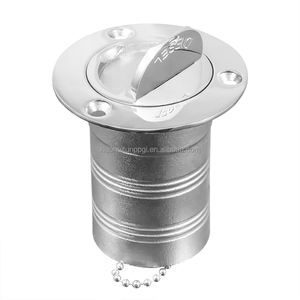 Matériel marin 90 degrés en acier inoxydable 316 gaz de bateau 38mm remplissage/remplissage/remplisseurs de pont de carburant pour camions Rv avec capuchon sans clé matériel marin - Product Image 1