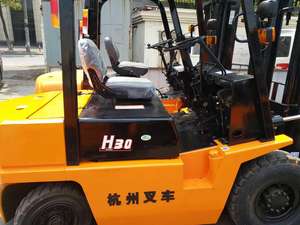 בשימוש מותג סיני H30 H30 3 טון סולר מלגזה שני שלב תורן 3 מ 'גובה הרמה 1 שלב ליבה אחריות רכיב - Product Image 2