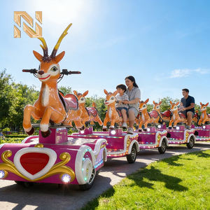 <span class=keywords><strong>Train</strong></span> <span class=keywords><strong>électrique</strong></span> touristique sans rails 9 places 60V, modèle Deer, du premier fabricant, pour centres commerciaux, certifié CE - Product Image 4