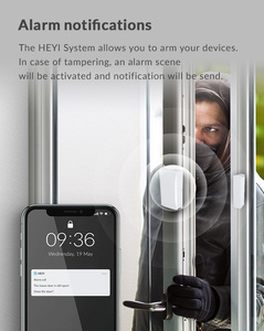 Sensor inalámbrico de puerta y ventana ABS con antena Sistema de alarma de seguridad para el hogar Red WiFi conectada - Product Image 4