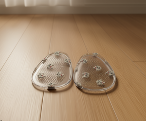 Coussinets de talon transparents en PU de 4 mm pour femmes, accessoires de chaussures, semelles intérieures, patchs de talon - Product Image 2