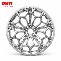 Jantes chromées 5x127 forgées usinées CNC monobloc 18 19 22 pouces 5x130 pour berlines, finition sur mesure OEM ODM, design urbain
