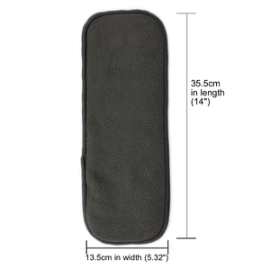 Couches réutilisables en <span class=keywords><strong>bambou</strong></span> et charbon de bois 25 pièces, doublures de tissu avec 5 couches insérées - Product Image 4