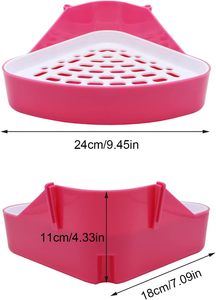 Toilette lapin coin litière pot de toilette pour animaux de compagnie pour cochons d'inde Hamster <span class=keywords><strong>furet</strong></span> lapin petit Animal Chinchilla litière - Product Image 6