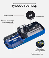 Machine rouleuse électrique industrielle pour tabac, appareil à Tube fin de 6.5mm automatique, réservoir de 50 pièces