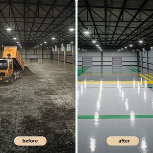 Kintop Self-Leveling 100% Solid Epoxy <b>Floor</b> Paint Liquid Appearance Concrete <b>Floors</b> Garage Warehouse Office Spray Brush - Product Image 5