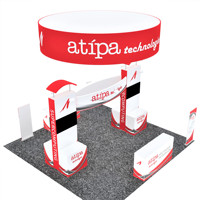 Affichage Detian offre îles affichage stands d'exposition, exposition salon stand stand 20-20