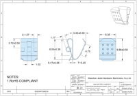 Contact de batterie à ressort simple pour piles AAA AA, compatible 1:1 avec les connecteurs PC, équivalent aux normes industrielles JIATEL