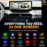 Navigation automobile Android à double écran 12,3 pouces RoadNavi pour Toyota Hilux 2025-2026, lecteur multimédia, tableau de bord, CarPlay sans fil, GPS