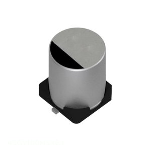 ตัวเก็บประจุแบบยึดติดพื้นผิว4V SMD 100 uF ฝาครอบ4SGV100M5X6.1สารส้ม100 uF 20% - Product Image 1