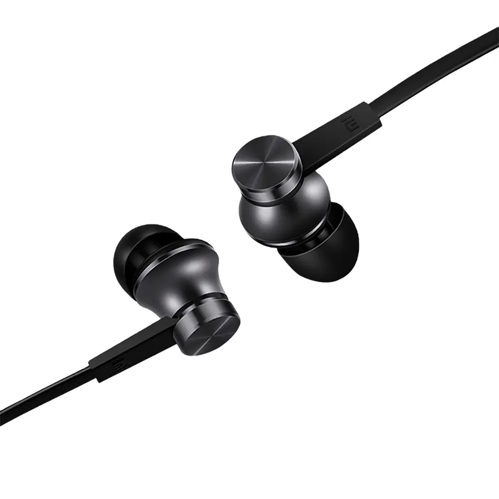 मूल xiaomi एम आई में कान Headphones बुनियादी 3.5mm तार ईरफ़ोन हेडसेट काले