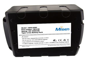Misen Hot-Sale 2602-22DC <span class=keywords><strong>M18</strong></span> <span class=keywords><strong>B5</strong></span> Li-ion 18V 3000mAh Batterie de remplacement rechargeable pour outils électriques - Product Image 4