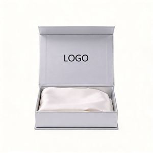 Factory Direct Customizable Silver Magnetic <b>Gift</b> <b>Box</b> With Satin Lining Premium Ideal for Luxury <b>Gift</b> & Apparel Packaging - Product Image 1
