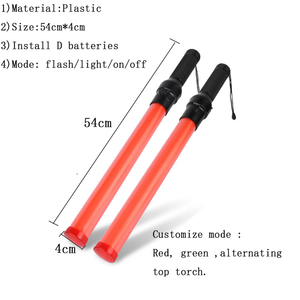 54cm 21インチLEDトラフィックコントロールバトン安全ライトWand 2点点滅モード付き - Product Image 2