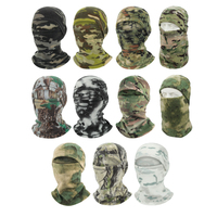 Chapeau d'hiver en polaire pour l'extérieur, couleur camouflage tactique, masque de sport, chapeau d'hiver, chapeau de cyclisme, coupe-vent, chapeau en polaire thermique