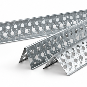 Perfil de Esquina Perforado Galvanizado Personalizado de Fábrica, Protector de Ángulo Metálico con Orificios Redondos Pequeños <span class=keywords><strong>para</strong></span> Refuerzo de Paneles de Yeso - Product Image 3