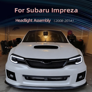Gruppo Fari a LED per Subaru Impreza WRX <span class=keywords><strong>Sti</strong></span> <span class=keywords><strong>2008</strong></span>-2014, LED DRL, Indicatori di Direzione, Lente Proiettore, Accessori Auto, Faro Anteriore - Product Image 2