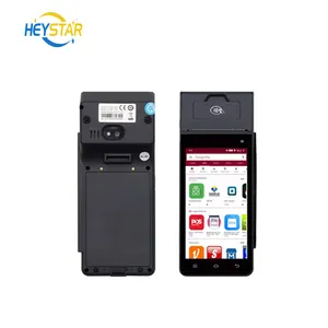 Hp605 Populariteit Pos Kaart Betaalmachine Handheld Android Pos Machine Met Touchscreen En Printer Systeem