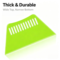 Spatule plate flexible translucide en plastique pour le bricolage, raclette, éponge à mastic, pour jointoiement de plaques de plâtre, mastic de carrosserie, époxy