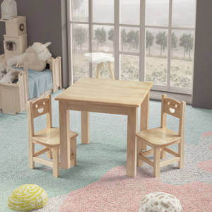 Di alta qualità in legno massello tavolo da studio e sedia Set <span class=keywords><strong>per</strong></span> il bambino gioco del bambino di apprendimento camera da letto della scuola - Product Image 2