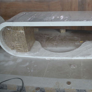 Mobilier de bureau personnalisé CEO Bureau blanc fabriqué en Corian Table d'ordinateur de bureau <span class=keywords><strong>immobilier</strong></span> de haute qualité - Product Image 6