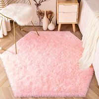 Tapis moelleux pour salon, grand tapis en fausse fourrure douce et pelucheuse pour chambre à coucher, tapis antidérapant en peluche pour salle de jeux pour enfants