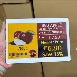 หน้าจอ E-Ink ขนาด 10.2 นิ้ว 4 สี ป้ายอิเล็กทรอนิกส์ไร้สายสำหรับร้านค้าปลีก IoT แสดงราคาอิเล็กทรอนิกส์ สำหรับร้านค้าปลีก ใช้สำหรับ OEM - Product Image 1