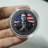 Prix compétitifs 1993-2025 Amérique Charlie Kirk Pièce de collection souvenir Pièces plaquées or argent