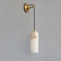 Applique murale LED moderne albâtre cuivre simplicité éclairage intérieur décoratif maison chambre couloir couloir salon couleur automatique