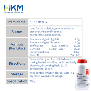 Medio CLED para Diagnóstico de Bacteriología Urinaria y Diferenciación de Patógenos Urinarios - Product Image 5
