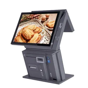 15Inch All In One POS Terminal NFC POS Machineと58ミリメートルPrinter QR Barcode ScannerとNFC Reader