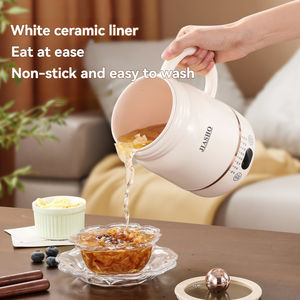 Bouilloire Électrique Multifonction Automatique Portable, Mini-Marmite Santé, <span class=keywords><strong>Chauffe</strong></span>-Eau de Petite Capacité pour Bureau et Maison - Product Image 4