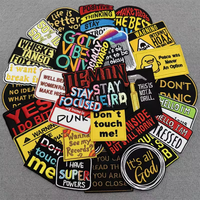 Vente en gros disant lettre patchs lettres inspirantes brodé fer sur patchs Patch personnalisé pour vêtements chapeaux sacs
