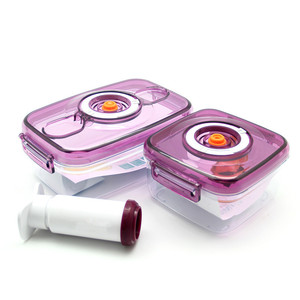 plastic vaccum food storage box air tight containers Refrigerator fresh-keeping microwave lunch box with Vacuum pump