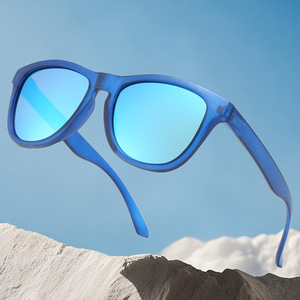 <strong>TAC</strong> Polarized UV400 Full Frame Cycling Sunglasses Same Style Frog-<strong>Skin</strong> Model Outdoor Hiking Rainbow-Tinted Gold Unisex New - Product Image 3