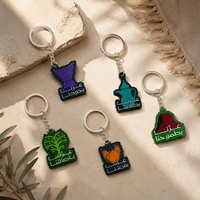 Porte-clés en métal émaillé culturel saoudien, souvenir de la Journée nationale KSA 2026, breloque pour cadeau du Moyen-Orient, OEM ODM, vente en gros