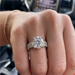 ก้านกลมเพชร18K แบบ4ง่ามทันสมัยปรับได้ตามต้องการ - Product Image 3